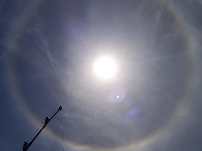 A view I had only seen once before in my life. The full rainbow around the sun. Difficult to capture, but I liked the result.