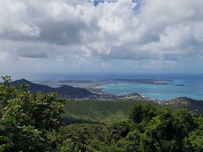 Another view of our anchorage at Marigot and the lagoon behind it.